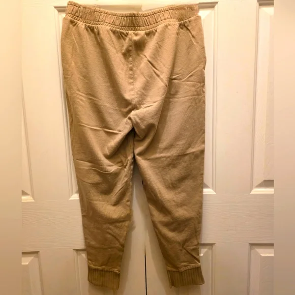 GEF France Jogger Pants with Ribbed Button Cuff– Size Large- EUC (like new) - Picture 2 of 5